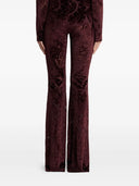 Etro Flared Trousers With Jacquard Effect