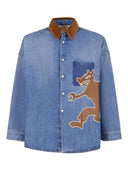 Camicia Marni in denim con applique
