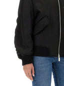 Off White Nylon Bomber Jacket