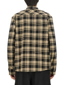 Chemise à imprimé de chèque blanc off