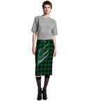 Essentiel Antwerp Knitwear Black Green Midi Skirt