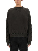 Sweat-shirt blanc avec logo