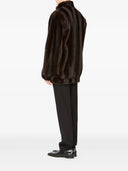 Mm6 Maison Margiela Faux Fur Turtleneck Jacket