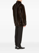 Mm6 Maison Margiela Faux Fur Turtleneck Jacket
