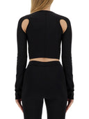 Off Blanc Tops avec logo