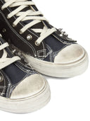 Maison Margiela High Top Sneakers With A Worn Look Finish