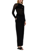Pantalon à jambes larges blanches