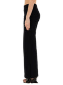 Pantalon à jambes larges blanches