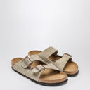 Birkenstock Taupe Suede Arizona Slide