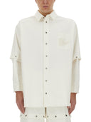 Off blanc 90 's Chemise de veste