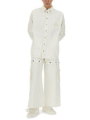 Off blanc 90 's Chemise de veste