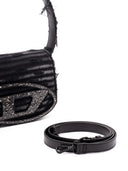 Diesel 1 dr skulderveske med rhinestones og frynser