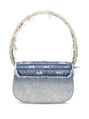 Diesel 1 Dr Denim Shoulder Bag With Crystals