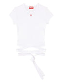 Diesel T Bunny Tail T Shirt With Knot