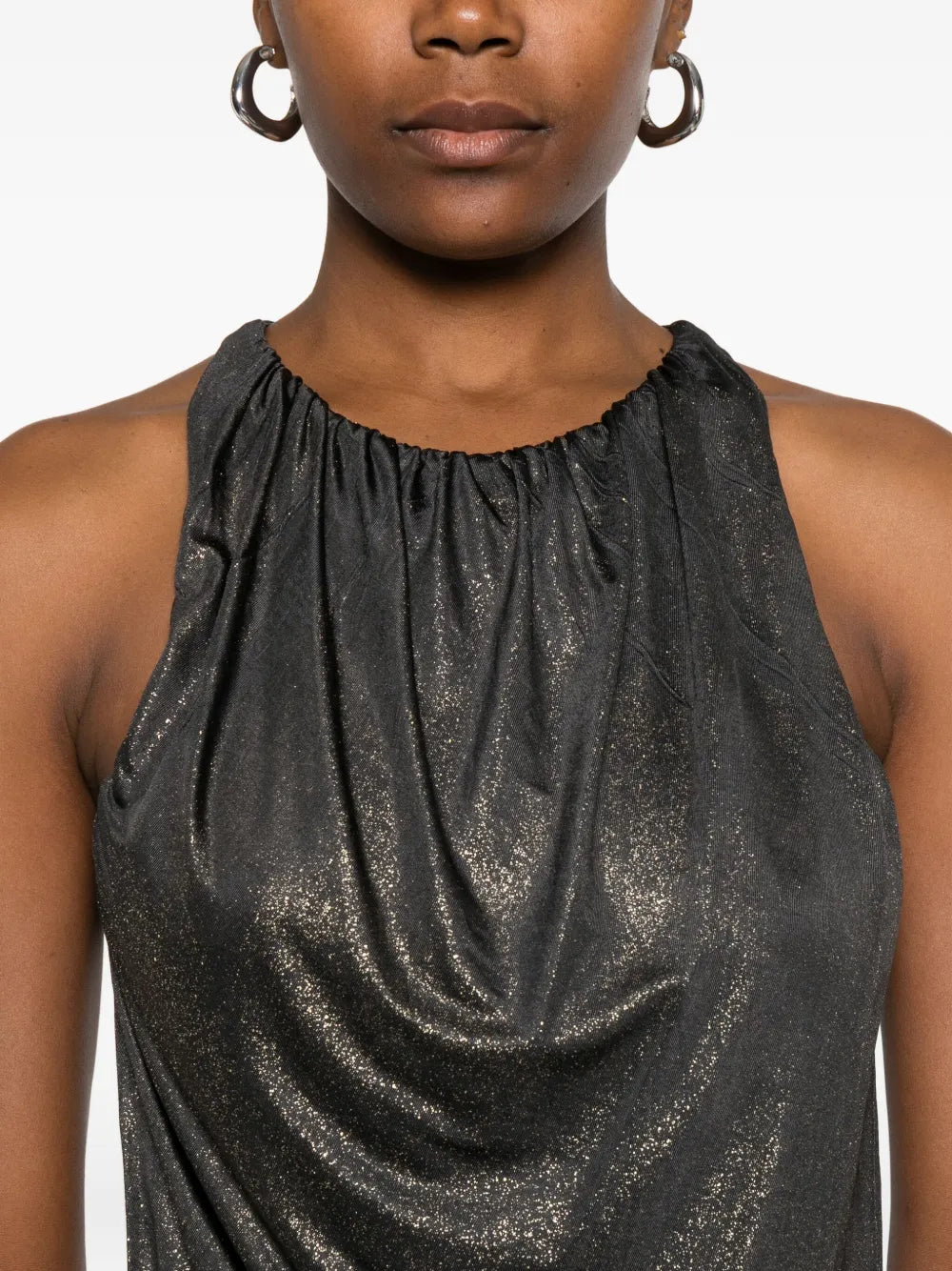 Diesel Short Dress With Metallic Effect