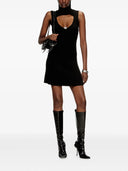 Diesel M Oloni Short Ribbed Dress With Keyhole Opening