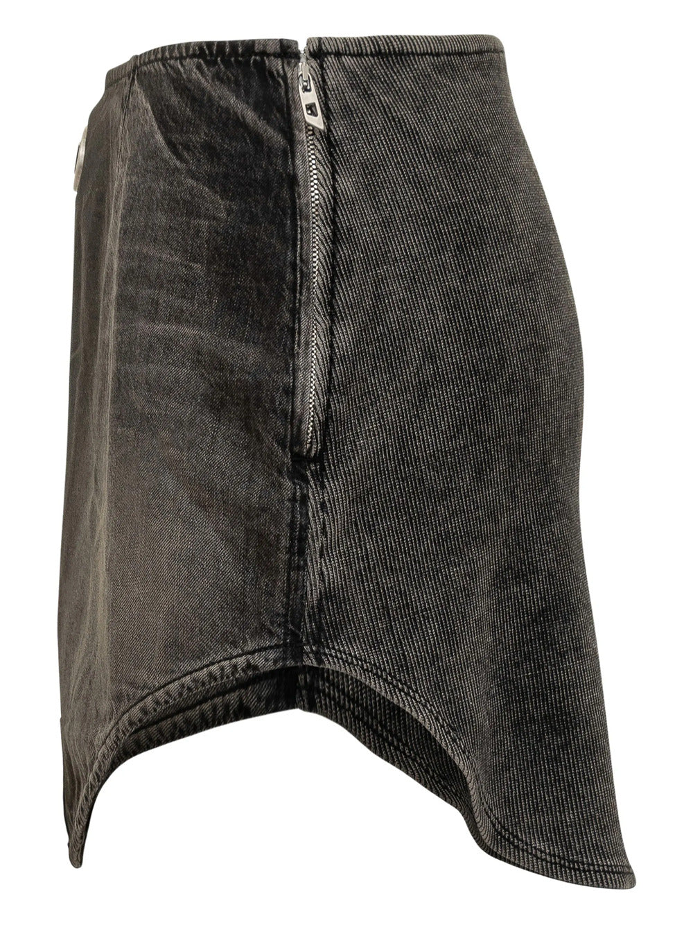 Diesel Zip Up Denim Skirt