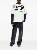 Diesel T Boxt T Shirt With Flocked Logo