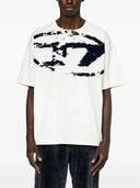 Diesel T Boxt T Shirt With Flocked Logo