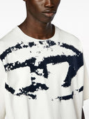 Diesel T Boxt T Shirt With Flocked Logo