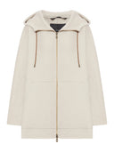 Max Mara Double Layer Pure Cashmere Sweatshirt Coat