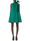 Max Mara Short, Sleeveless, Flared Dress With A Pleated Design That Creates Volume.