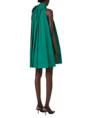 Max Mara Short, Sleeveless, Flared Dress With A Pleated Design That Creates Volume.