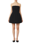 Max Mara Bustier Dress In Sable Fabric