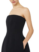 Max Mara Bustier Dress In Sable Fabric