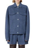 Sportmax Wool Jacket Runway Blue