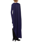 Sportmax Asymmetrisches drapiertes Kleid Runway Dark Purple