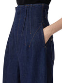 Sportmax Denimbukse med høy midje midnattsblå