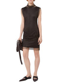 Sportmax Sleeveless Dress With Rhinestones Black