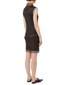 Sportmax Sleeveless Dress With Rhinestones Black