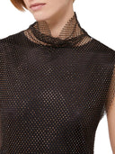 Sportmax Sleeveless Dress With Rhinestones Black