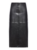 Sportmax Leather Pencil Skirt Bordeaux
