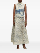 Diesel Houndstooth Denim Skirt