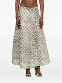 Diesel Houndstooth Denim Skirt