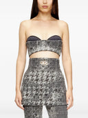 Diesel Denim Jacquard Corset Top