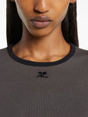 Taglie di cotone Courreges con finiture contrastanti
