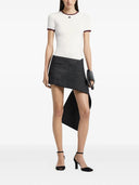 Taglie di cotone Courreges con finiture contrastanti