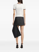 Taglie di cotone Courreges con finiture contrastanti