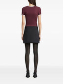 Taglie di cotone Courreges con finiture contrastanti