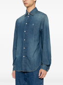 Versace Polo Shirt con logo ricamato