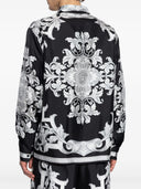 Camicia di seta Versace con stampa barocca