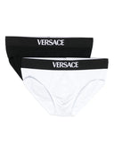 Ensemble Versace de 2 boxer Briefs avec une bande de logo
