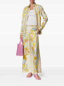 Pantalones de seda barroco submarino Versace