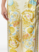 Pantalones de seda barroco submarino Versace