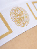 Versace Crop Top con bordo Greca