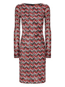 Abito midi missoni con motivo a chevron